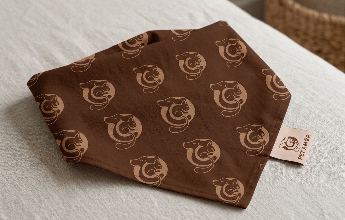 Canne & Gatto &mdash; patterned pet bandana