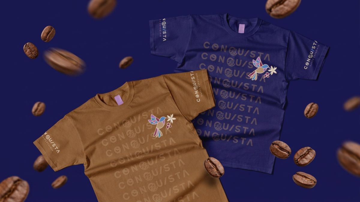 Conquista Cafés — apparel and tote