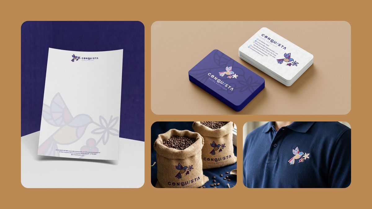 Conquista Cafés — stationery