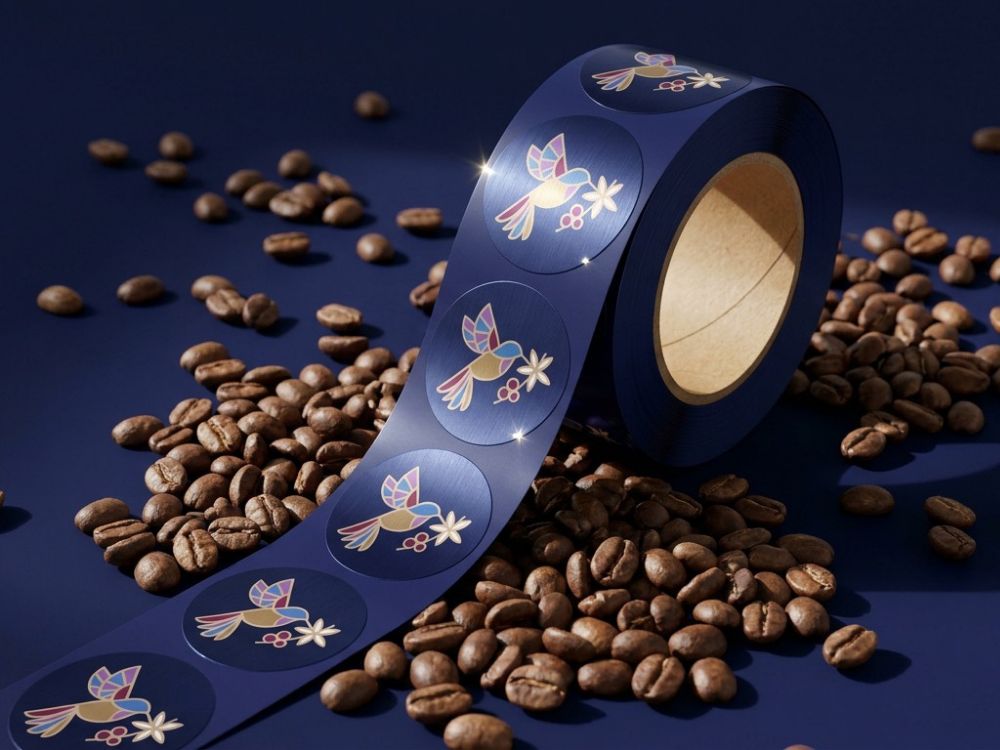 Conquista Cafés — sticker roll
