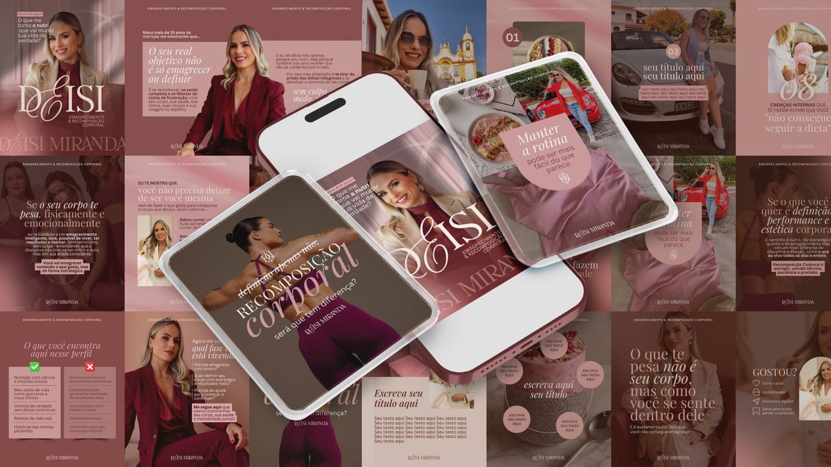 Deisi Miranda — social media mockups