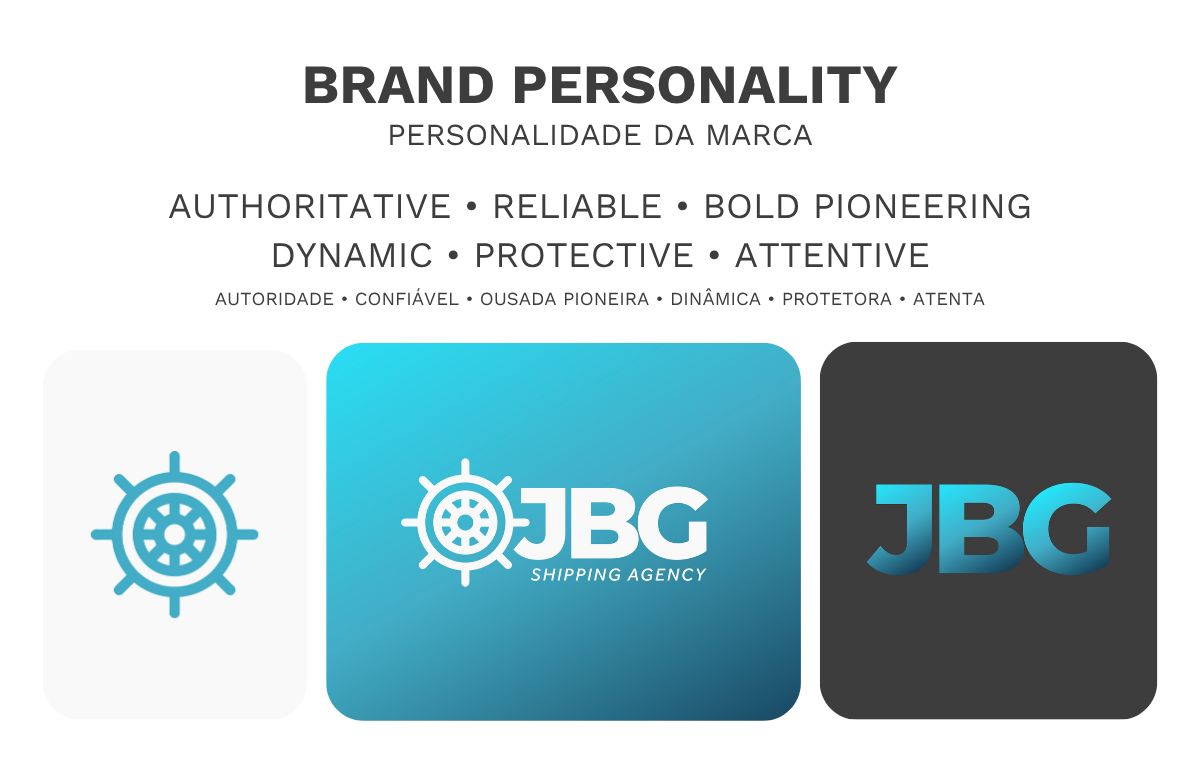 JBG Shipping &mdash; brand personality and logo variations