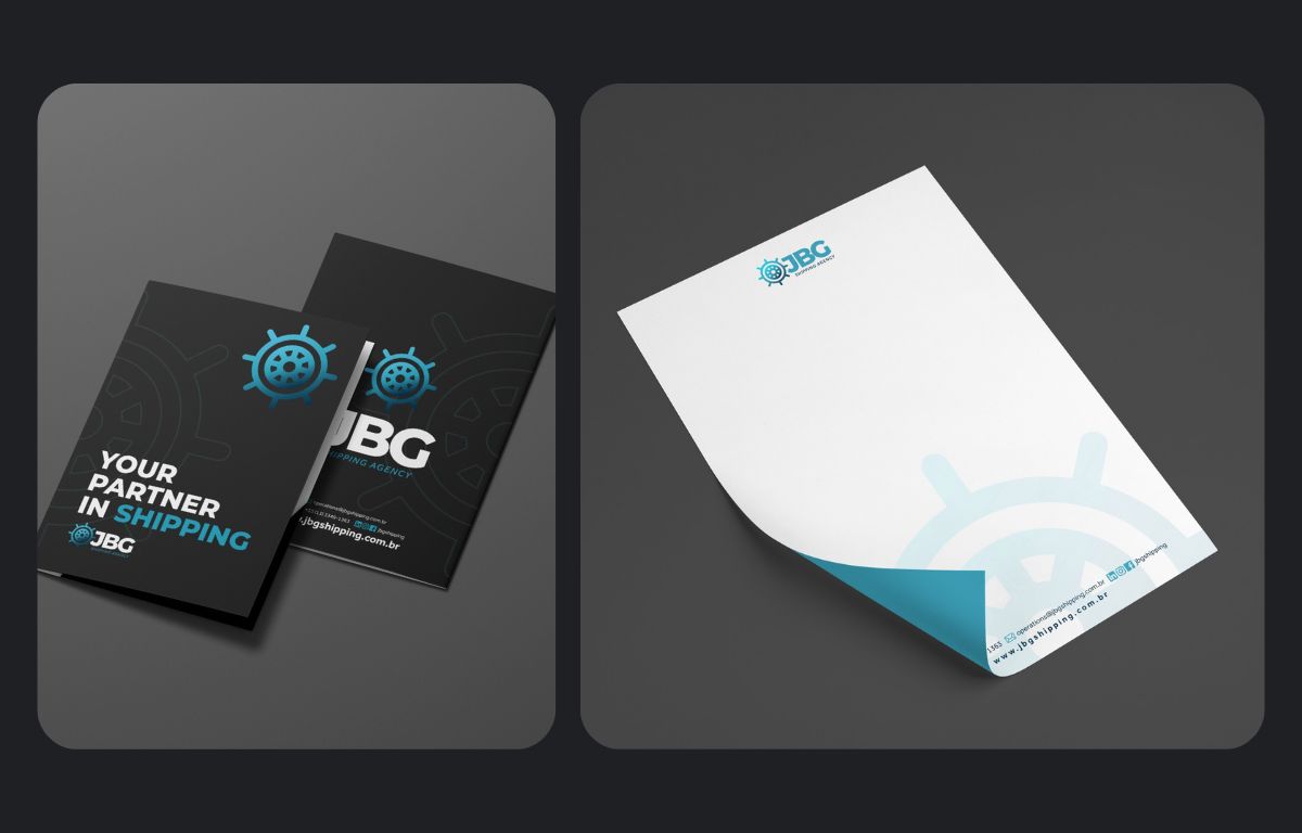 JBG Shipping &mdash; folder and letterhead