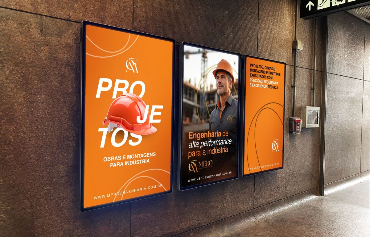 Mero Engenharia &mdash; signage and campaign posters