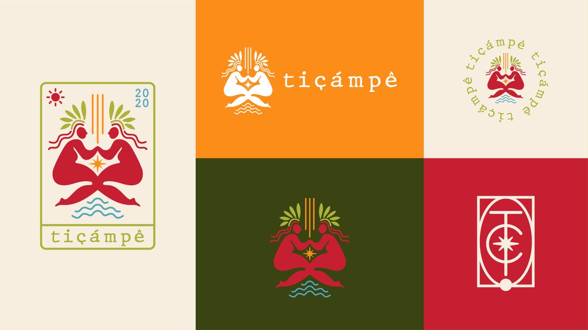 Tiçâmpê — logo and color applications