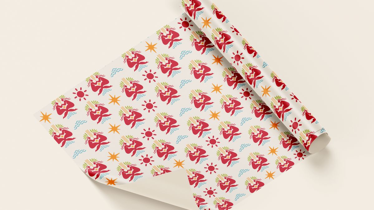 Tiçâmpê — wrapping paper pattern